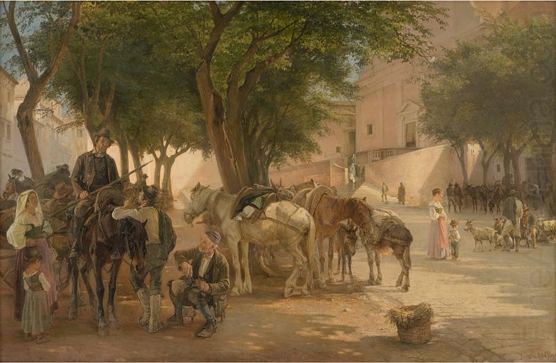 Edvard Petersen At the Capuchin Monastery in Rome china oil painting image